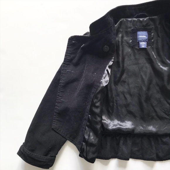 Babygap black corduroy light band jacket EUC 5T - Picture 4 of 6